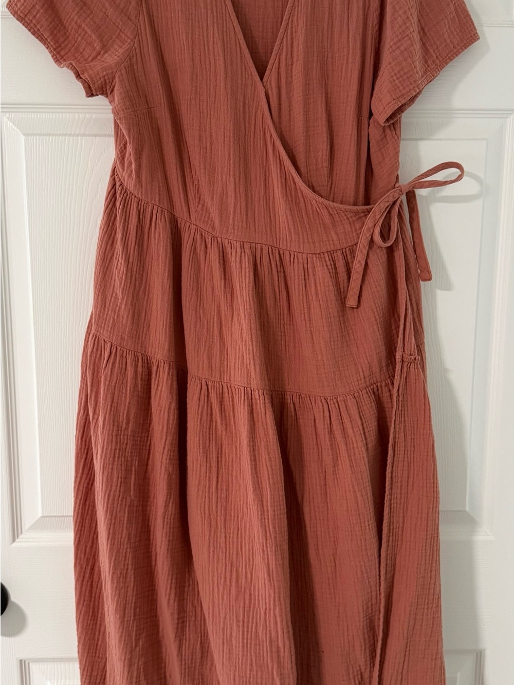 Universal Thread Rust-Tone Wrap Midi Dress